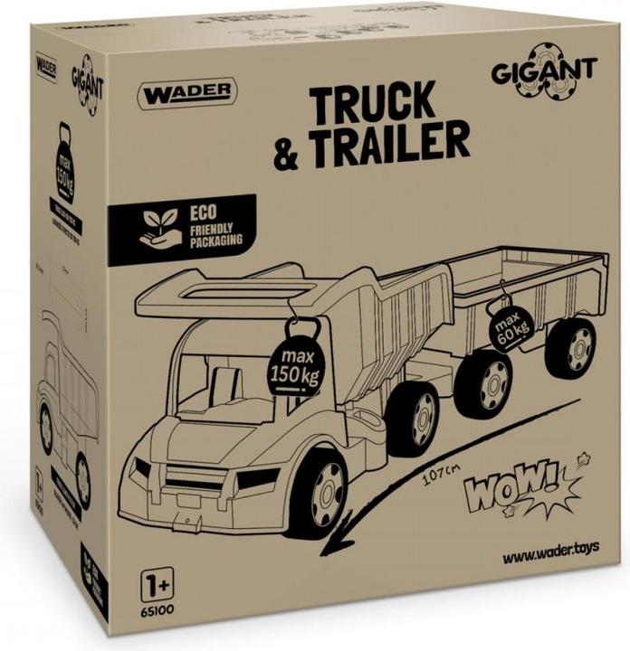 Produktbild Wader Kipper mit Anhänger 107 cm Gigant Truck