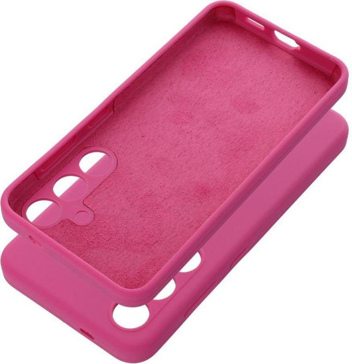 Actual product image OEM Back panel cover Case SILICONE 2mm for SAMSUNG S25 pink (Samsung Galaxy S25)