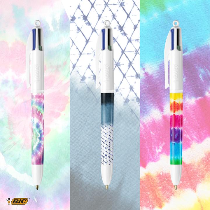 Image du produit Bic Vierfarbenkugelschreiber (Blanc, Multicolore, 1 x)