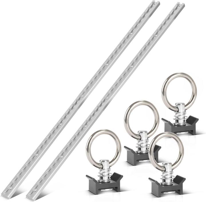 Actual product image Stahlwerk Lashing rails set of 2 with lashing eyes 100 cm Aluminium airline rails