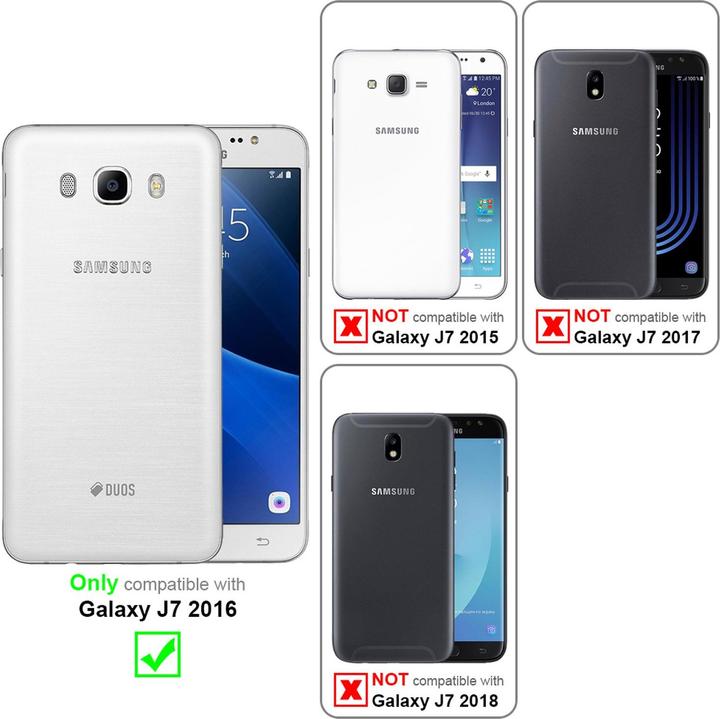 Actual product image Cadorabo Flip like Invisible Cover (Samsung Galaxy J7 2016)