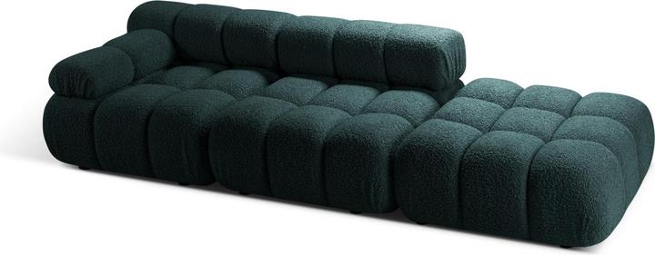 Actual product image Micadoni Velvet Left Modular Sofa, "Bellis", 4 Seats, 282x94x70 Made in Europe (2 person sofa, 3-seater, 4-seater)