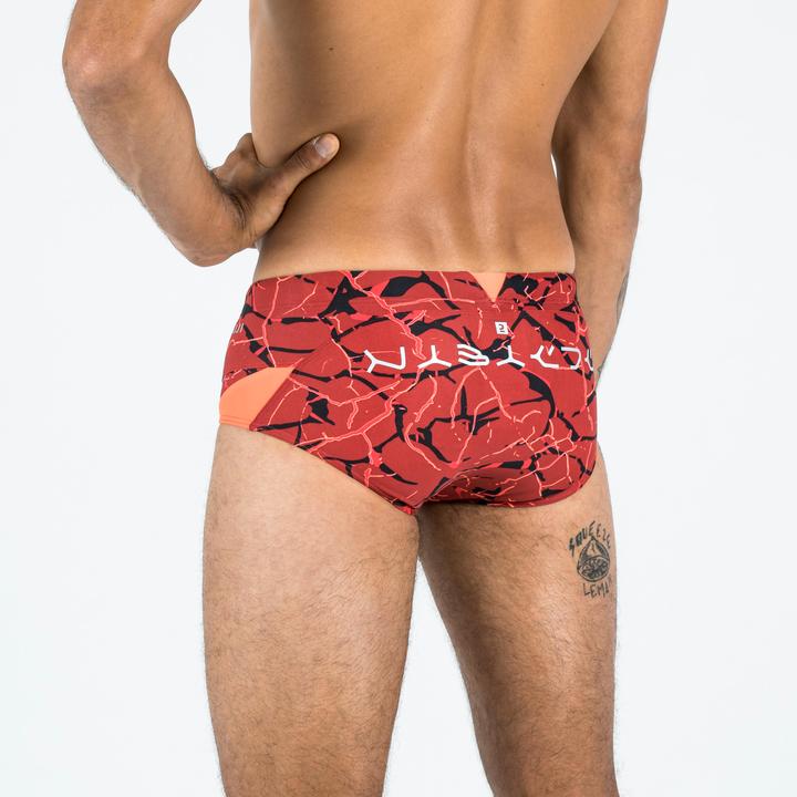 Produktbild Nabaiji Badehose Miniboxer Herren - 900 All Lava rot (50)