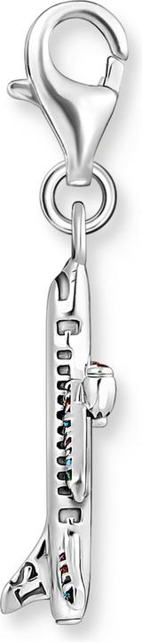 Produktbild Thomas Sabo Charm-Anhänger mit buntem Flugzeug Silber (925er Silber)