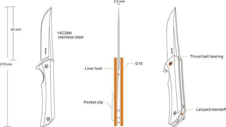 Actual product image Ruike Hussar P121-G (8.80 cm)