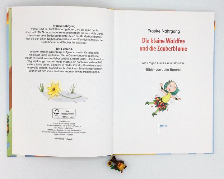 Actual product image Die kleine Waldfee und die Zauberblume (German, Jutta Berend, Frauke Nahrgang, 2020)