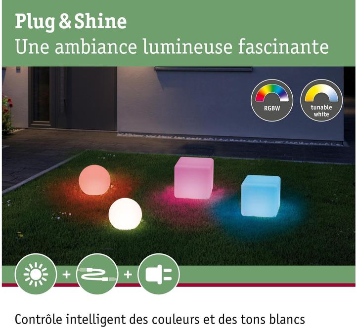 Immagine prodotto Paulmann Luce da giardino Plug & Shine GLOBE RGBW (180 lm, IP65)