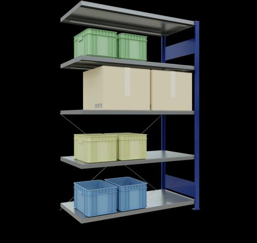 Actual product image Schulte Lagertechnik MULTIplus250 boltless bay system with cross brace