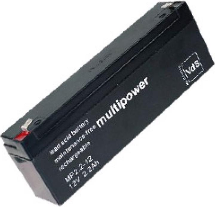 Actual product image Multipower Akku MP2.2-12 Blei Akku, 4,8mm Faston Stecker MP2,2-12 (12 V, 2.20 Ah)