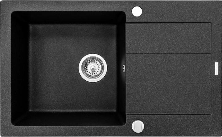 Produktbild Pyramis Spülbecken Sparta Plus 78x48 1b 1D Schwarz (48 cm, 78 cm)
