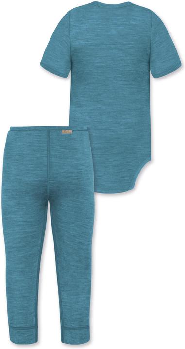 Actual product image Normani Baby merino short-sleeved body "Tihoi" and trousers "Tutira" - 9613 (56)