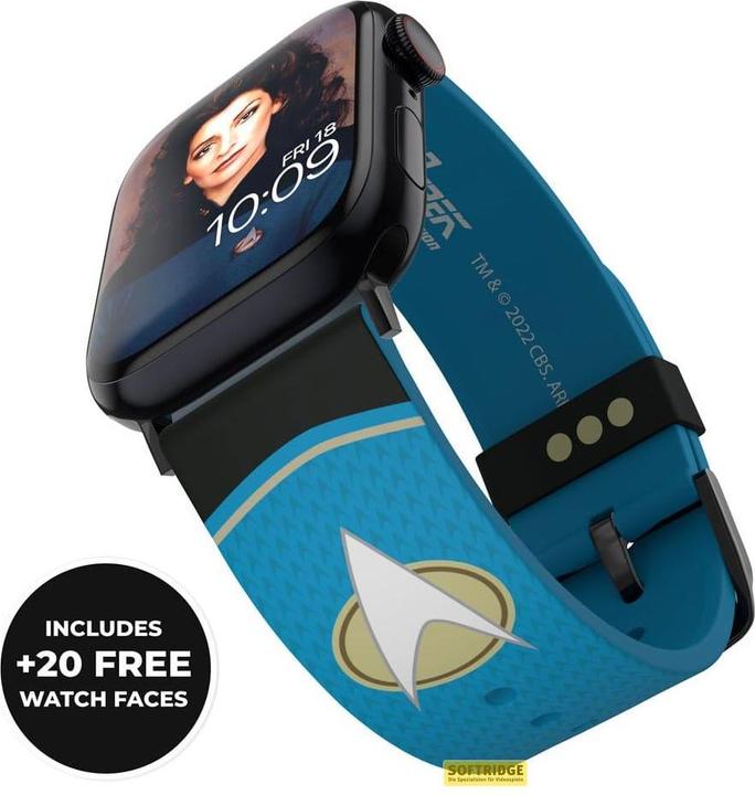 Image du produit Moby Fox Star Trek NG bracelet pour smartwatch Starfleet Sciences (Acier inoxydable, Silicone)