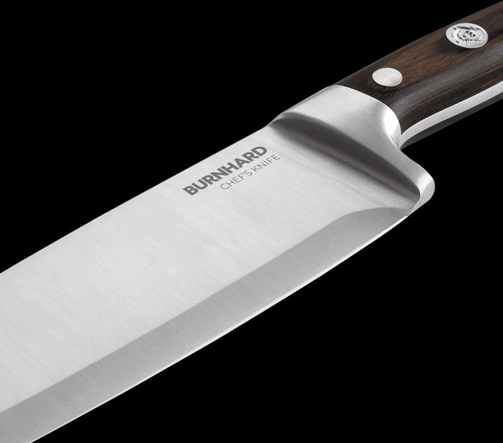 Immagine prodotto Burnhard Set di coltelli da bistecca e da cucina con manico in legno di pakka (4 Pezzo/i, Coltello)