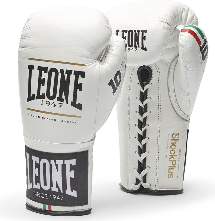Actual product image Leone Boxing Gloves Shock Plus GN102L White (8 OZ)