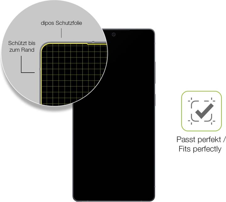 Immagine prodotto Dipos Full-Cover Pellicola Protettiva opaco (1 Pezzo/i, Samsung Galaxy S25 Ultra)