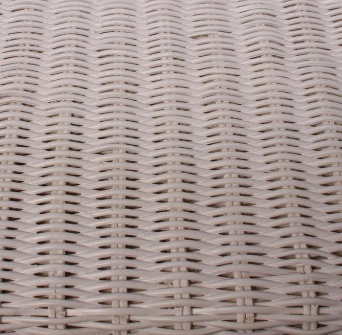 Immagine prodotto Mendler Panca a cassapanca in rattan con cuscino 88 cm - Bianco (88 cm)