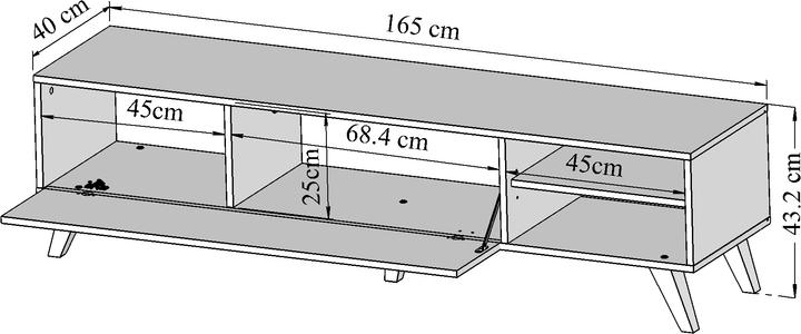 Image du produit Temahome Prism (165 x 40 x 43 cm)