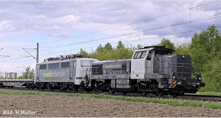 Actual product image Hobbytrain H32103S N Diesel locomotive Vossloh DE18 of the Railadventure Railadventur (Track N)