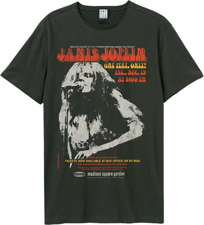 Actual product image Amplified Unisex Adult Madison Square Janis Joplin T-Shirt (XXL)