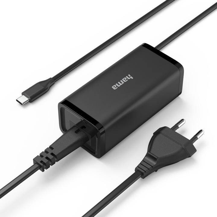 Produktbild Hama Universal-USB-C-Notebook-Netzteil, GaN, Power Delivery (PD), 5-20V/100W (100 W)