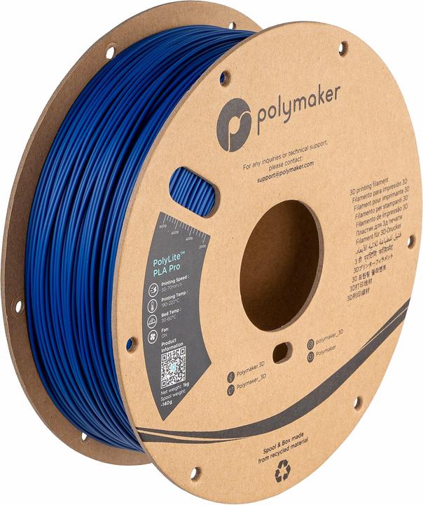 Produktbild Polymaker PolyLite PLA (PLA, 1.75 mm, 1000 g, Schwarz)