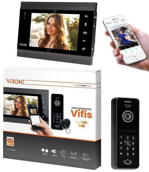 Immagine prodotto Orno Set videocitofonico VIFIS Full HD con telecamera Full HD (ricevitore, dispositivo di codifica, prox