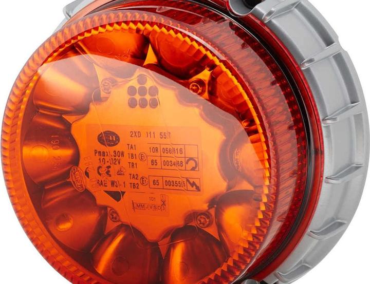 Image du produit Hella Feu rotatif à éclats K-LED 2.0 montage ambre pour MERCEDES SOMMER LIEBHERR