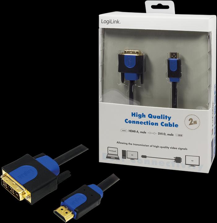 Immagine prodotto LogiLink HDMI (Typ A) — DVI (2 m, DVI, HDMI)