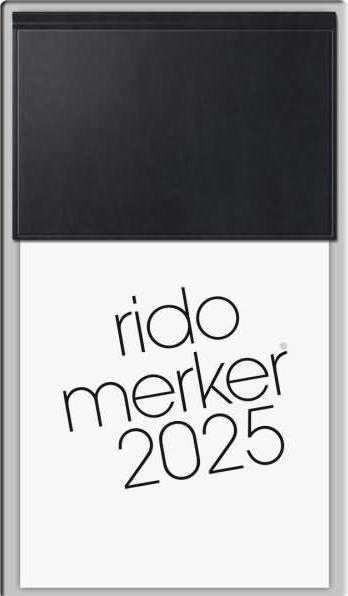 Produktbild Rido Tagesblock 2025 schwarz (Harter Einband, Deutsch)