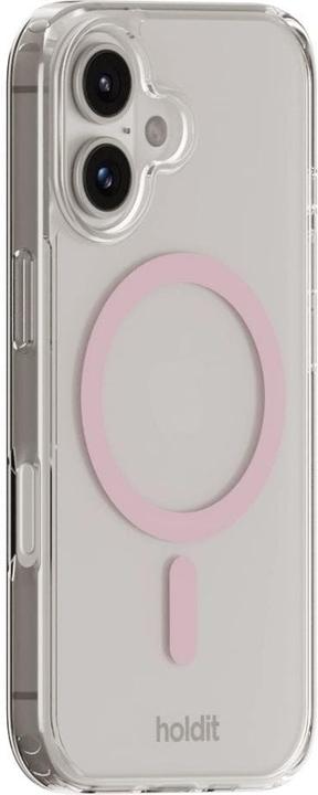 Actual product image Holdit MagSafe Case iPhone 16 Pink/Transparent (Apple iPhone 16)