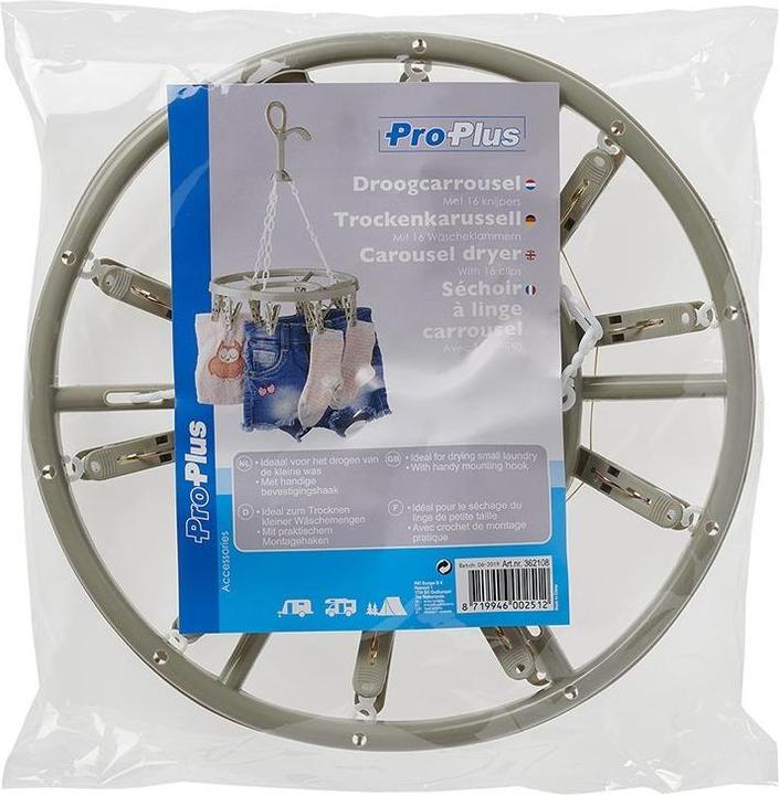 Produktbild ProPlus Trockenkarussell mit 16 Wäscheklammern