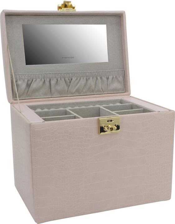 Produktbild Friedrich Modern antique pink jewelry box with crocodile pattern Caiman 20136-4