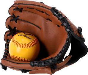 Immagine prodotto Angel Sports Set da baseball in finta pelle (9")