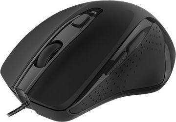 Actual product image Deltaco OFFICE with cord, ergonomic, quiet, black