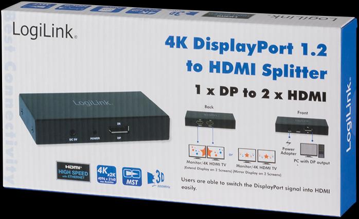 Produktbild LogiLink 4K DisplayPort 1.2 zu HDMI