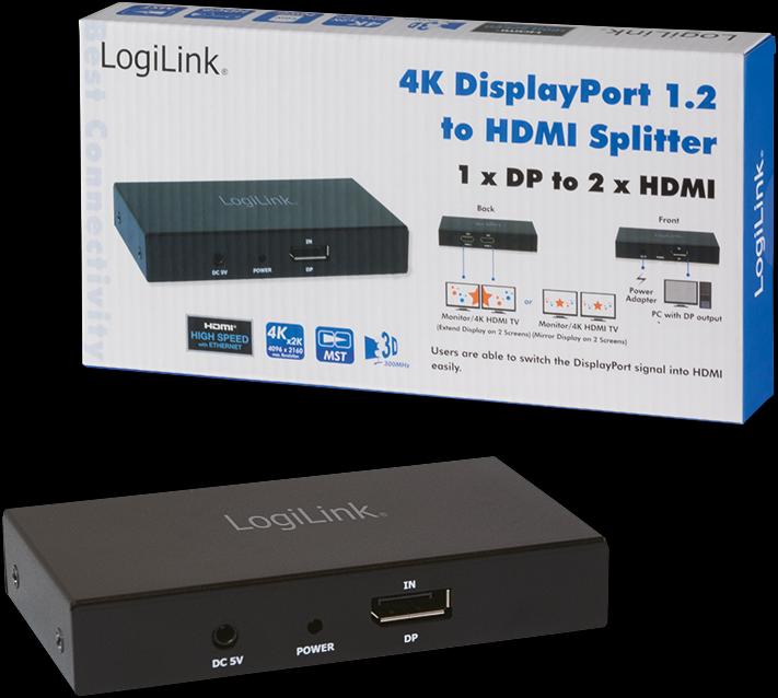 Produktbild LogiLink 4K DisplayPort 1.2 zu HDMI