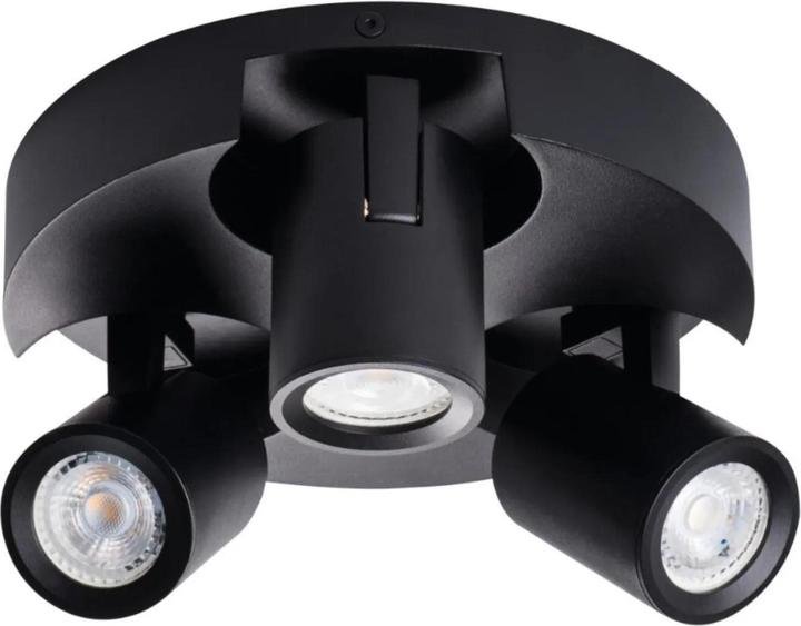 Immagine prodotto Kanlux LAURIN 29127 Lampada da parete/soffitto 3x max. 35W GU10 nero (GU10)