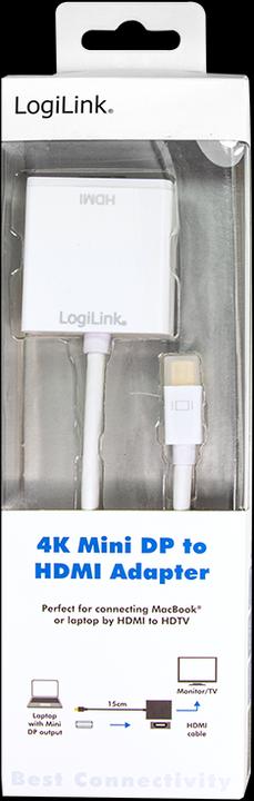 Actual product image LogiLink Mini DisplayPort to HDMI (HDMI, 15 cm)