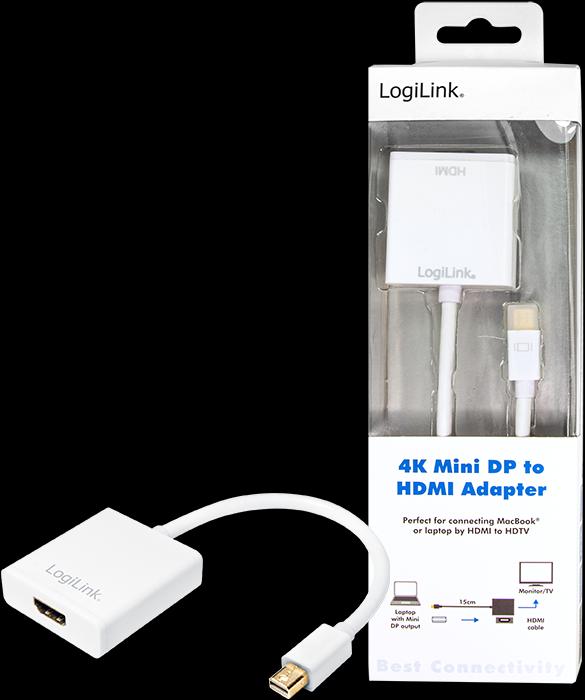 Actual product image LogiLink Mini DisplayPort to HDMI (HDMI, 15 cm)