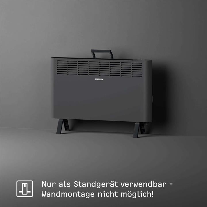 Produktbild Stiebel Eltron Elektroheizung engergiesparend, Standgerät CNS-B 2000 Plus LCD move, 2 kW für ca. 25 m², TÜV geprüft (2000 W)