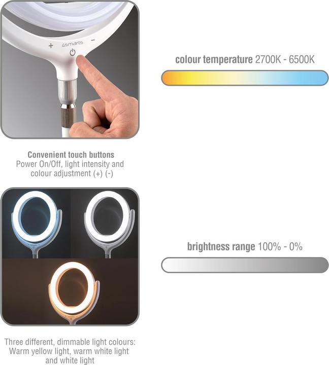 Actual product image 4smarts Videoleuchte Selfie LoomiPod (Ring light)