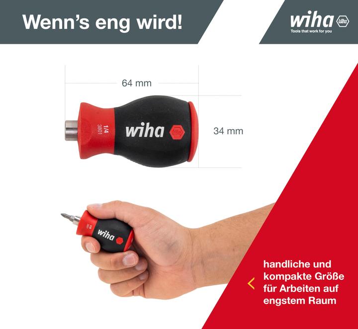 Actual product image Wiha Stubby (Cross recess)