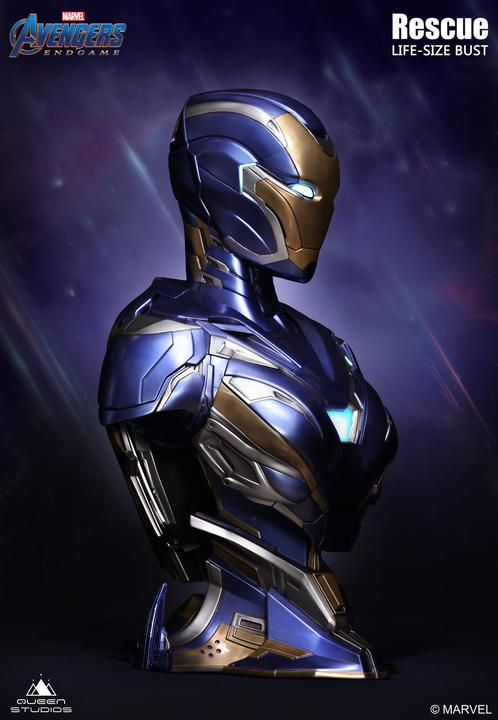 Produktbild Queen Studios Marvel's Avengers “Iron Man MK49 – Rescue Suit” 1/1 Lifesize Büste