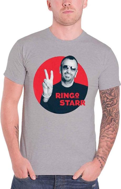 Produktbild Ringo Starr Unisex Adult Peace Circle Cotton T-Shirt (L)