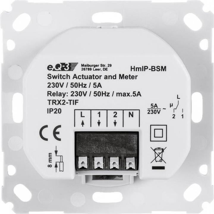 Actual product image EQ-3 Switching-measuring actuator for brand switches (Switch actuator)