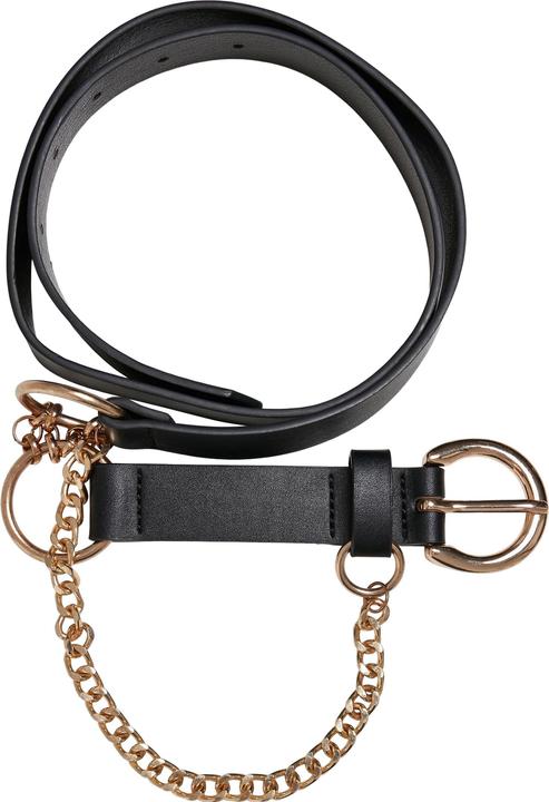 Actual product image Urban Classics Synthetic Leather Belt With Chain (S, M)