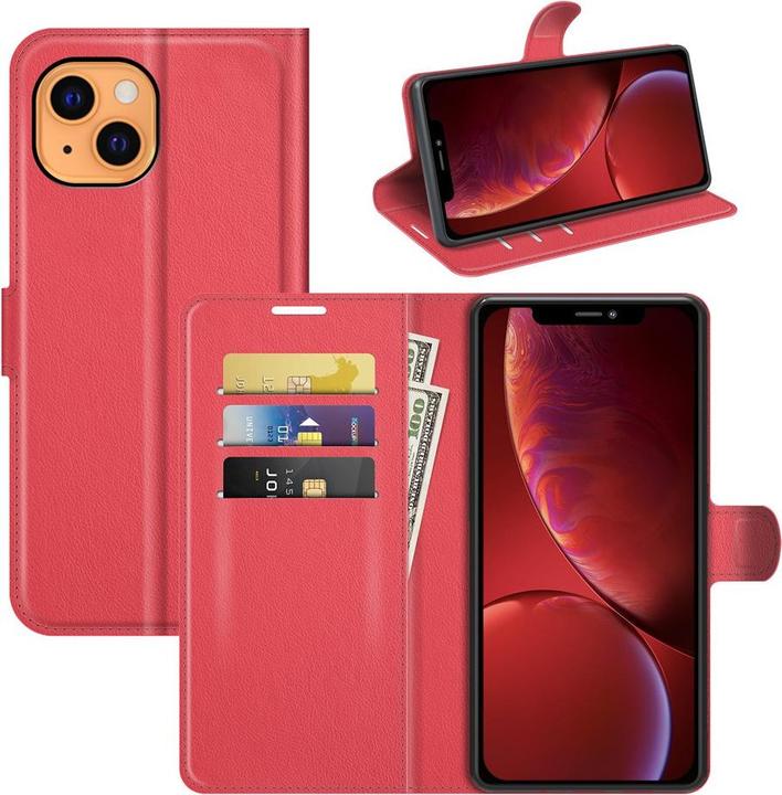 Image du produit Cover-Discount iPhone 13 mini - étui en cuir rouge (Apple iPhone 13 mini)