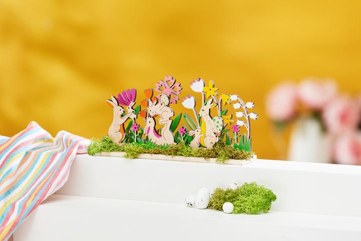 Image du produit VBS Motif à piquer en bois "Joie de Pâques", 3 pièces, L 22 cm env. contreplaqué