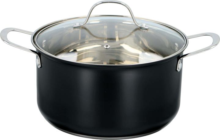 Produktbild alpina Cookware set Matt Black 7pc 1 (Pfannenset + Topfset, Edelstahl)