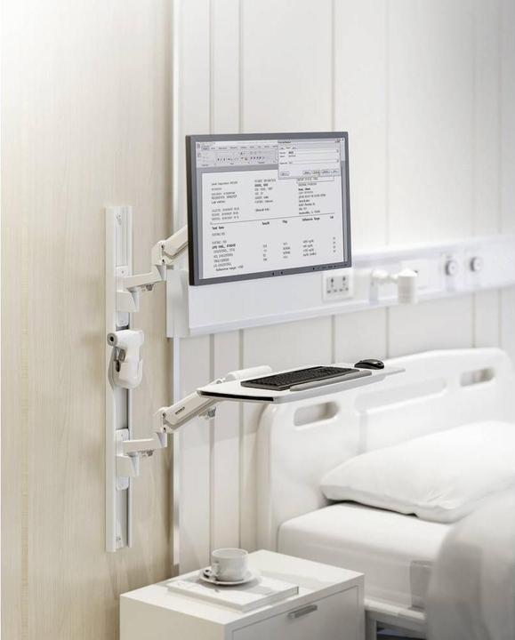 Productafbeelding SpeaKa Professional SP-MM-960 Wandbeugel voor enkele monitor 43,2 cm - 109,2 cm Wit Höh (Muur, 42.99")